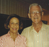 Dottie Hansen Colburn with her late husband, Westi